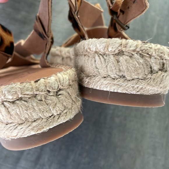 Madewell The Malia Espadrille Leopard Sandal NEW - Picture 7 of 7
